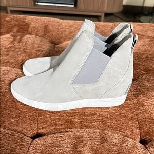 Sorel Women's Gray Wedge Ankle Booties